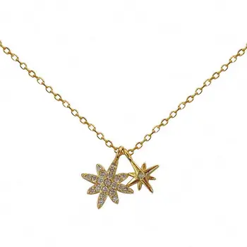 Dr. Jewelry Dainty Heart Cross Figures Queen Elizabeth Medallion Guardian Angel 18k Gold Plated Pendant Necklace