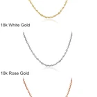 Yellow Gold Gold AU750 14K 18K Real Yellow Gold Solid Gold Chain Necklaces Jewelry Wholesale