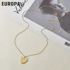 Gold Heart Wholesale 14K Gold Plated Women Jewelry Love Heart Shape Pendant Necklace For Women
