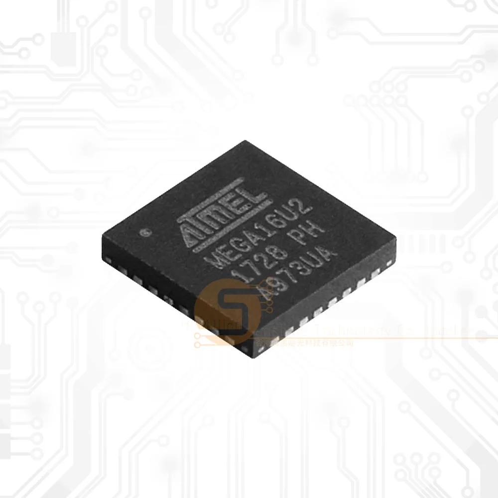 product atmega16u2 mu qfn32 8 bit usb mcu 16kb flash for embedded systems-1