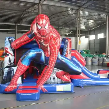 Customized Inflatable Spider Man Bouncer Slide Spiderman Jumpers Inflatable Spider-man Combo Castle