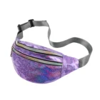 Bag Belt Bags Waterproof Belt Bag Laser Clear Zipper PU Waterproof Women Waist Bag Belt Bum Bags Custom Logo Fanny Packs