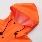 Hot Sale Fluorescent Orange Hooded Workwear Men's Hoodies Visibility For Outdoor Work