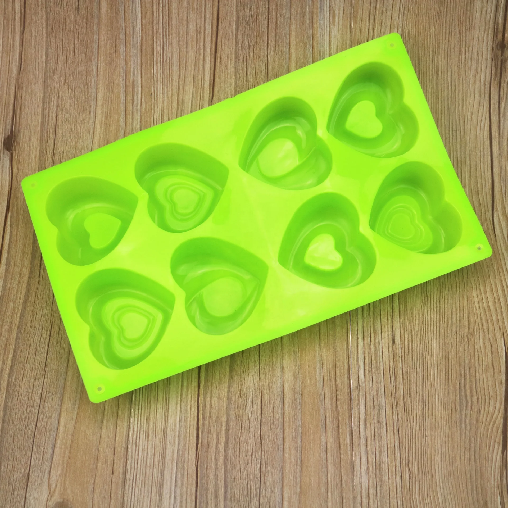 8 Holes Love Heart Shape Silicone Mold for Mousse,Chocolate,Soap,Dessert Cake Baking Tray