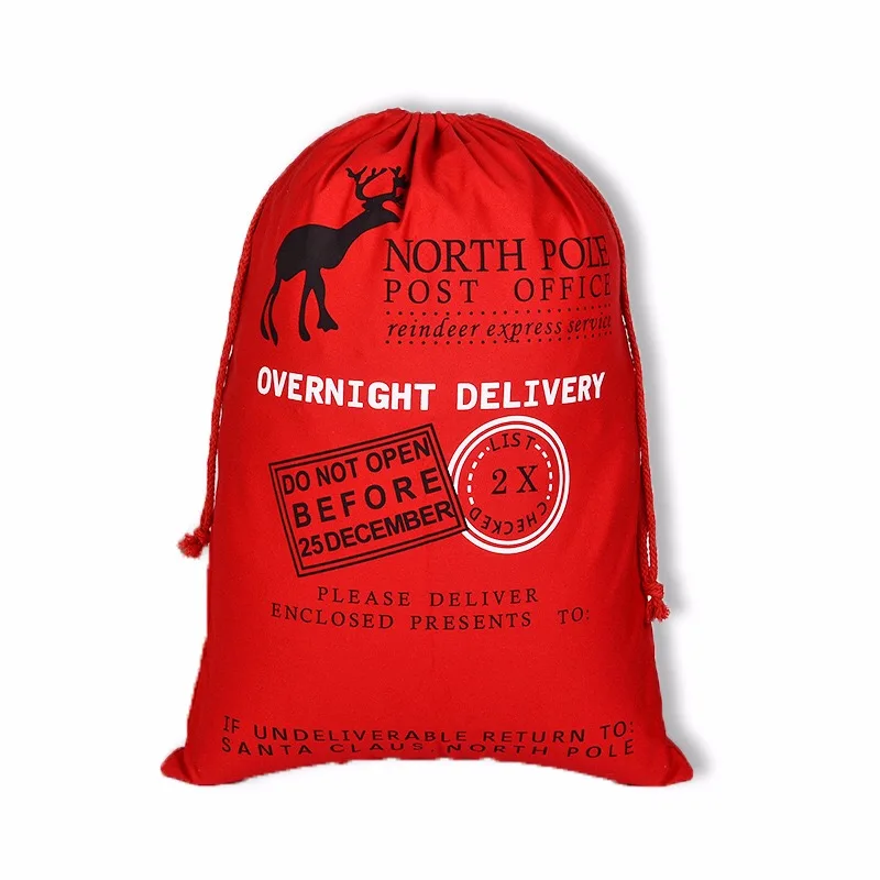 present bag red drawstring gift bag large size-20