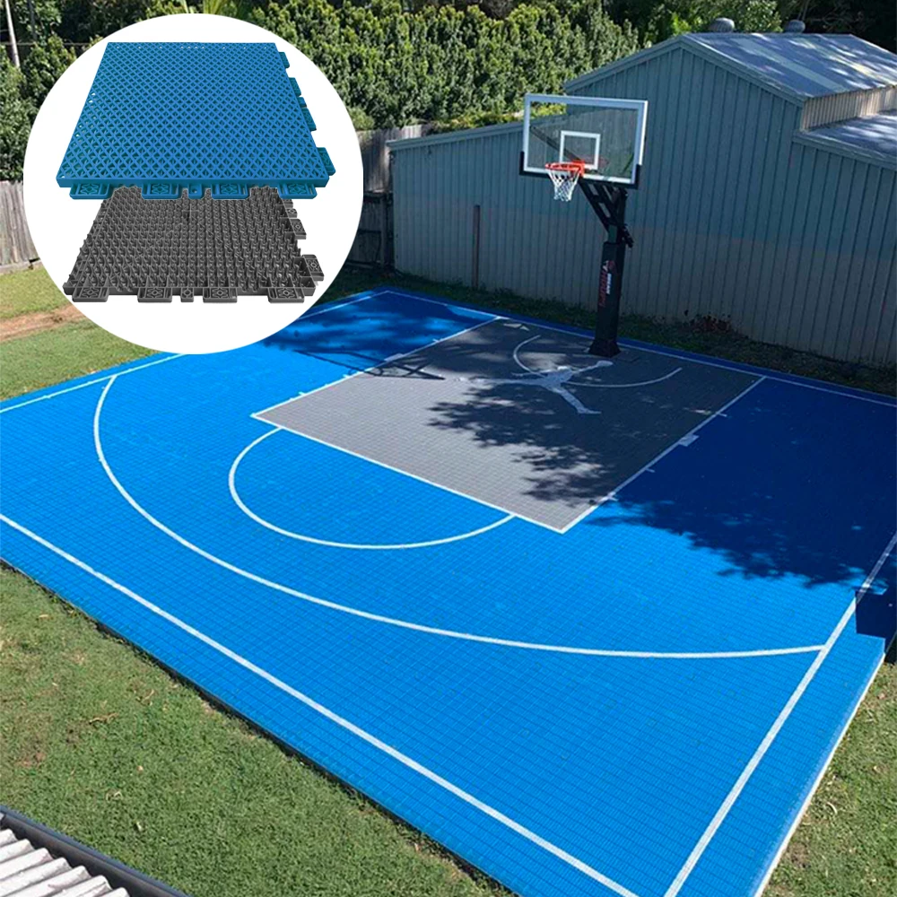 25x30 Feet DIY Outdoor Backyard Basketball Court Flooring