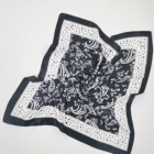 Silk Scarf Bandana Fashion Sublimation Printed Satin Silk Scarf Design Your Bandana