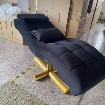 ZY-3049 Beauty Salon Bed Black Arc-shaped Massage Lash Bed