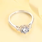 Wedding Ring Rings Wedding Rings 925 Sterling Silver Wedding Lady Zircon Fashion Single Ring