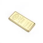 Bullion Custom Engrave LOGO Gold Bar Imitation Gold Plating 24K Pure Gold Bullion Bars