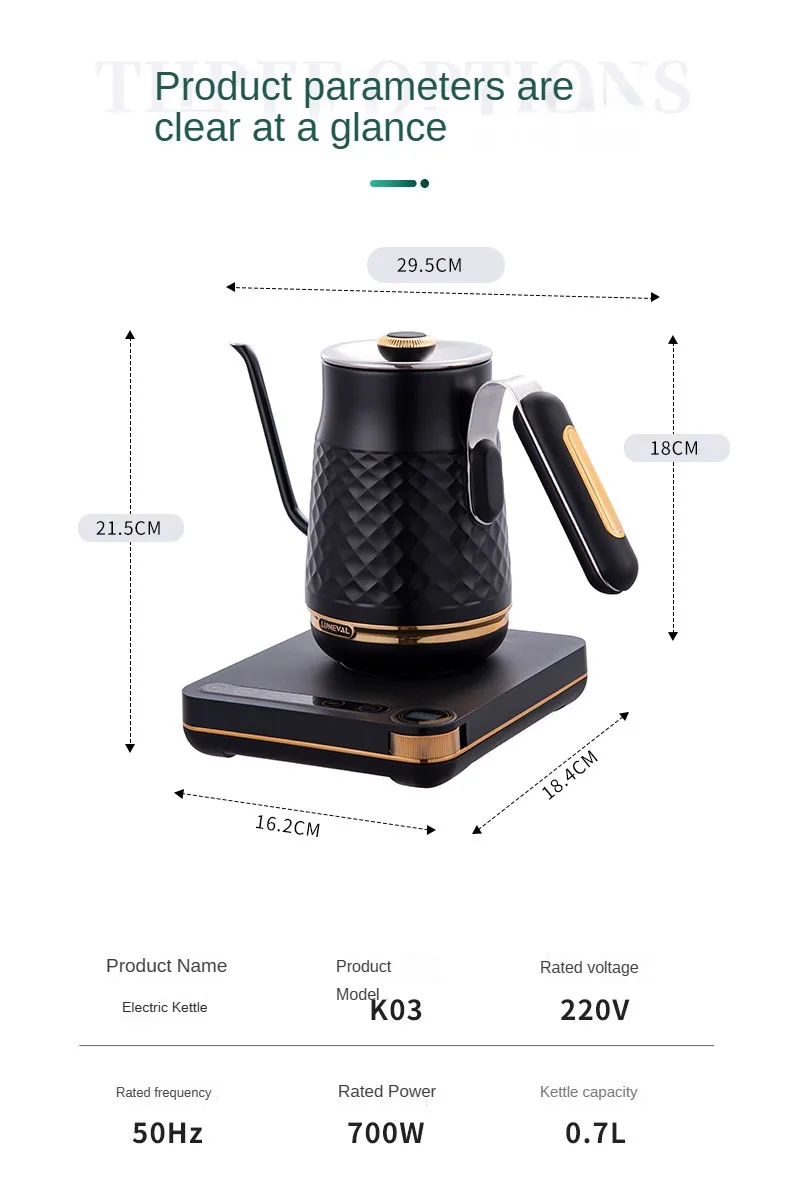 Stainless Steel Electric Kettle Hand Washed Kettle Electric Intelligent