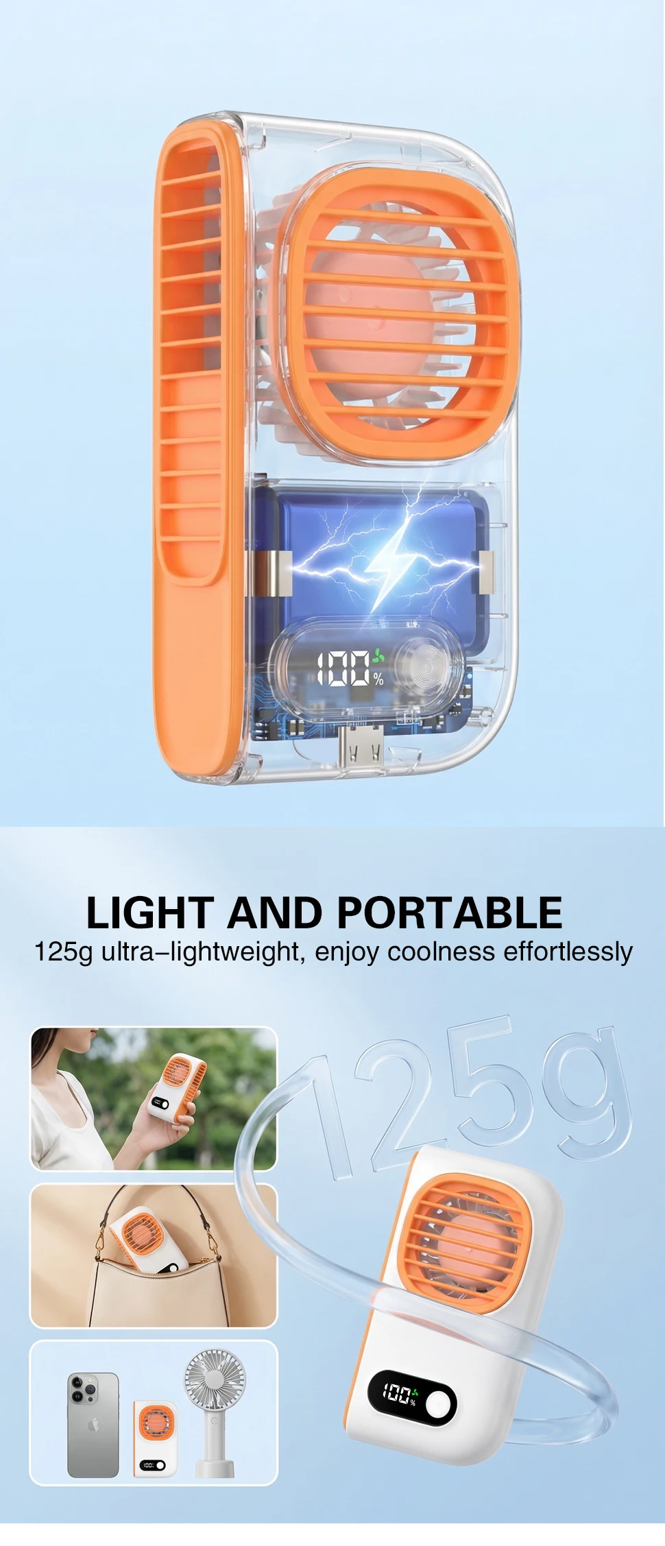 Model Waist-hanging Fan, USB, 5 V, Battery - detail 14