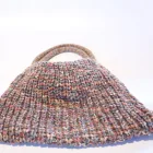 Acrylic Bag Polyester Acrylic Handmade Knitted Hand Organizer Totes Knitting Bag Knit
