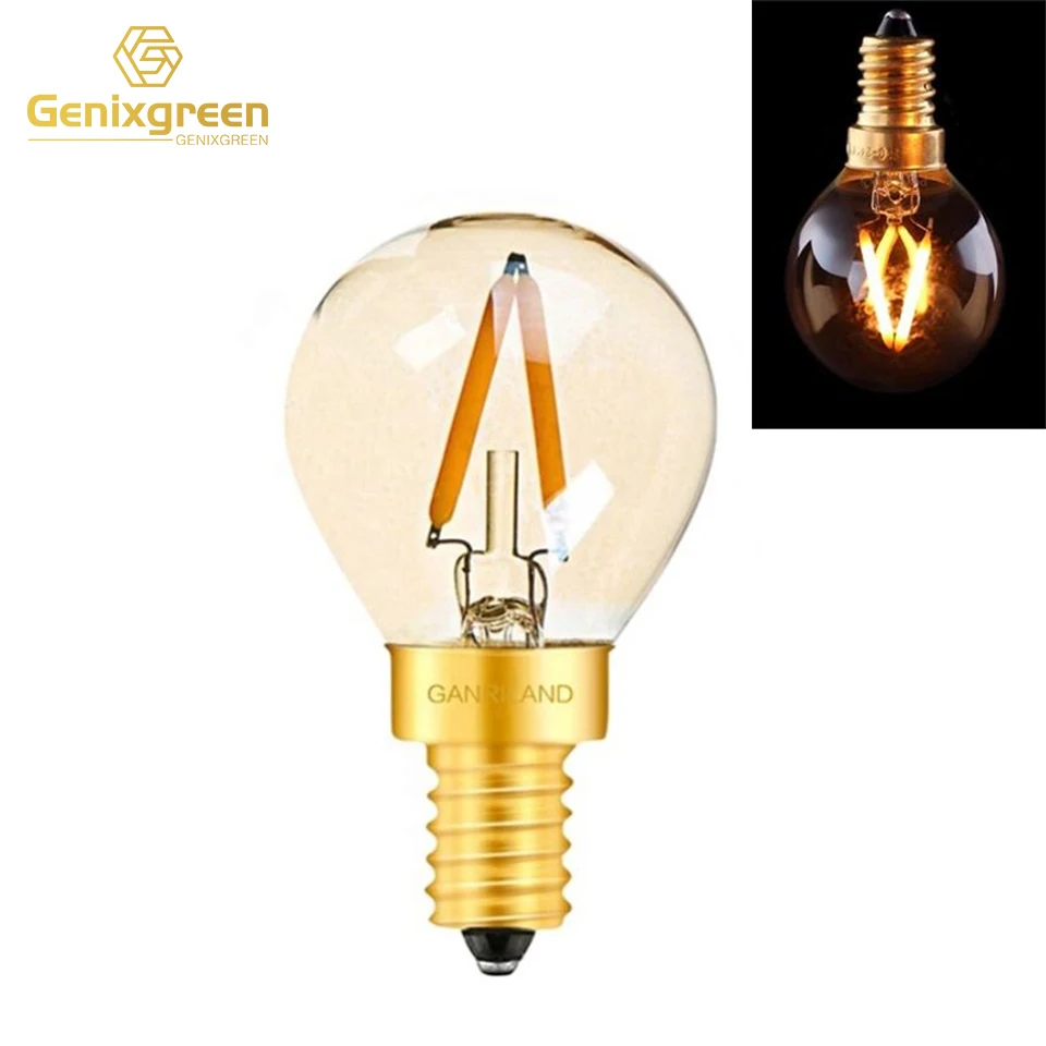 onszelf optillen hersenen G40 Mini Led Filament Light Bulb Amber Glass 1w E12 E14 Base 2200k Edison  Dimmable Decorative Lamp - Buy Edison Led Bulb,Mini Led Bulb,Dimmable Led  Filament Bulb Product on Alibaba.com