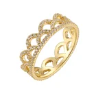Silver Factory Custom 18k Gold Filled 925 Pure Sterling Silver Zicorn Hollow Ring YR0011