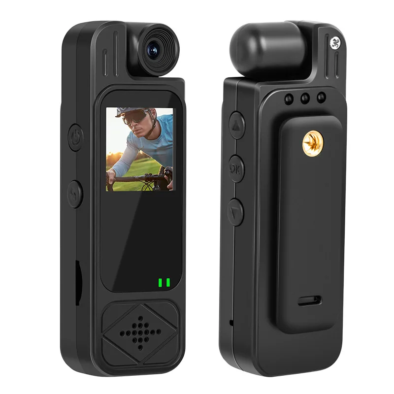 Newest 4K 2K Pocket Sport Camera with Screen Portable Recorder with Back Clip Bike Car Camera HD Infrared Night Vision Camcorder