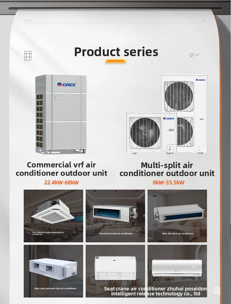 Multi-split Vrf Air Conditioner, 25.2KW, Inverter, R-410A - detail 12