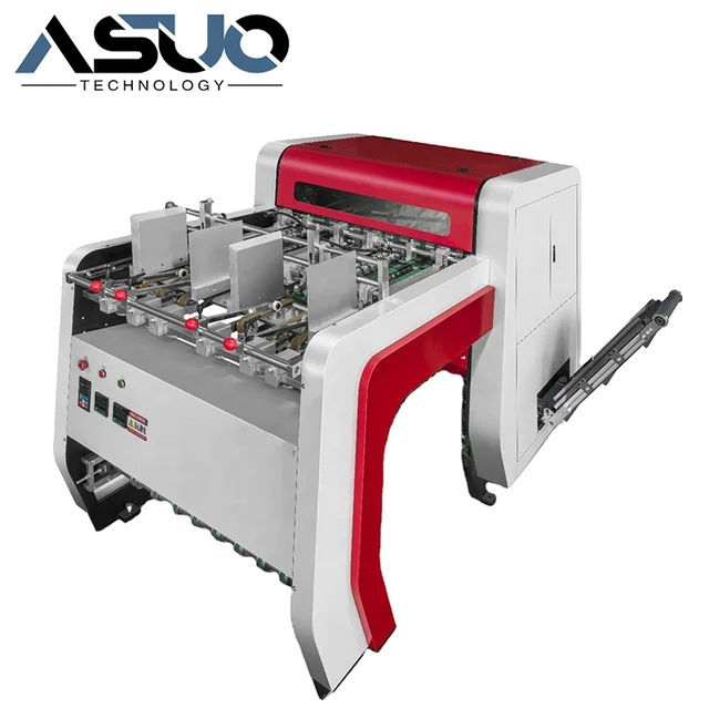 1480 Kg V Automatic Digital Electric Grooving Machine For Paper Box Rigid Box Making