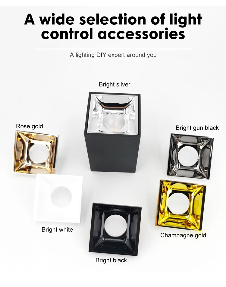 lc2020 hot selling ceiling surface mounted spotlight anti dazzle led downlight for hotel office-2