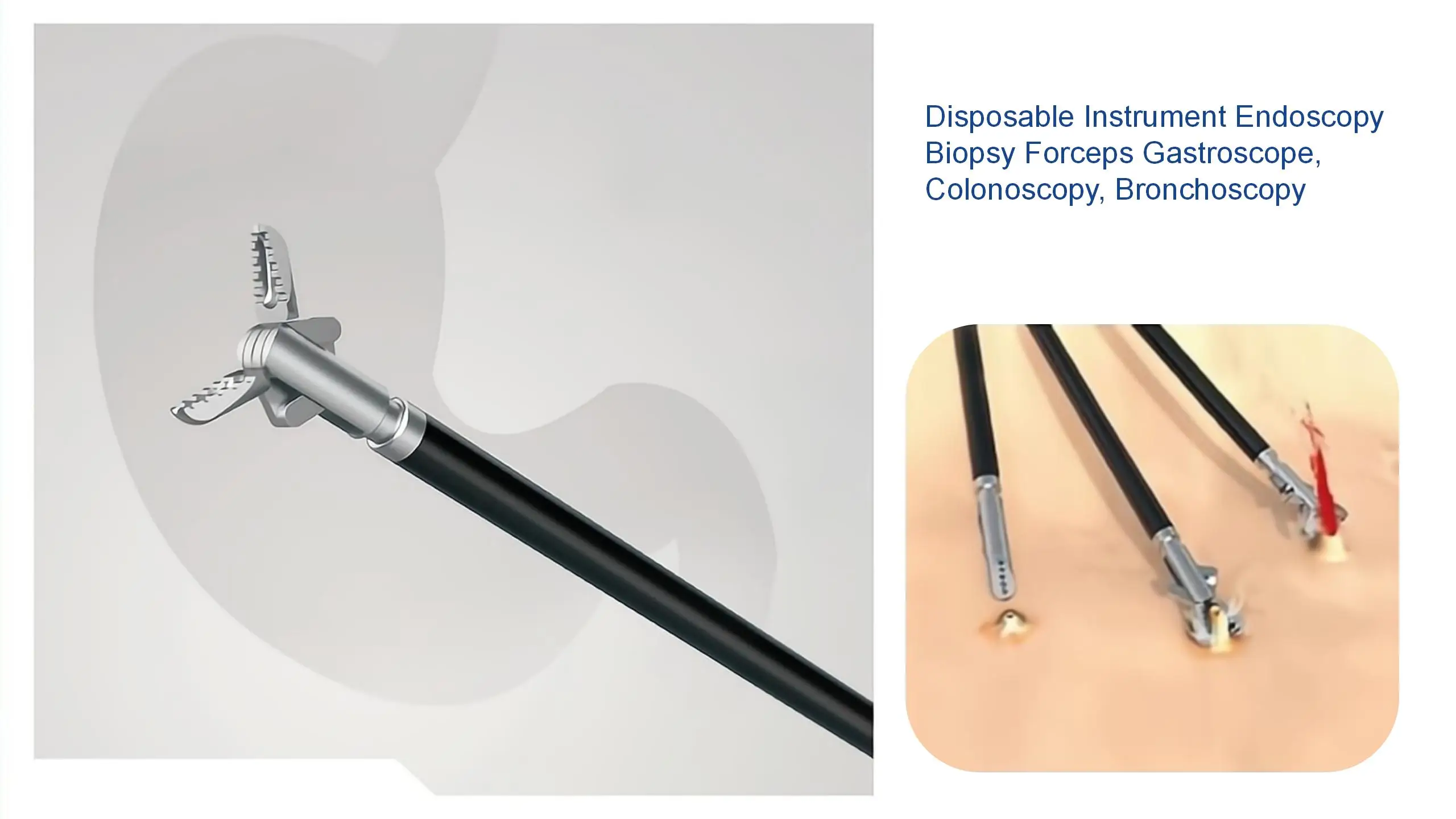 Endoscopic Hot Biopsy Forceps Quality Coated Oval Jaw Disposable Biopsy