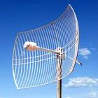 Parabolic Antennas Long Range Outdoor Directional 4G 1700-2700MHz 2*24dbi High Gain MIMO Parabolic Grid Antennas
