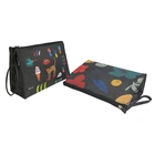 Travel Bag Pvc Men Printing Logo Black Make Up Travel Organiser Cosmetic Bag