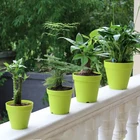 Round Clay Pot Plant Pot Factory Round Pp Resin Clay Medium Hydroponic Indoor Outdoor Plant Plastic Pot