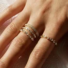 Eternity Bohemia Delicate Girl Gift Cubic Zirocnia Eternity Band Ring Wholesale