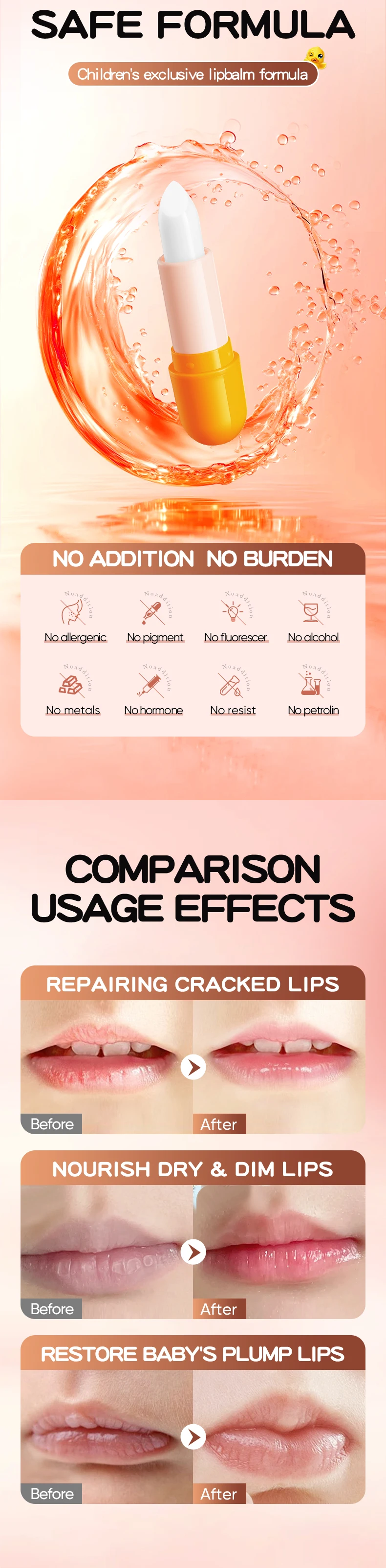 product oem korean skin care sadoer childrens calendula anti cracking nourishing lip balm moisturizing soothing lip balm for dry skin-9