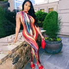 Corset 1 Piece Women 2021 New Fashion Full Bodysuits Corset For Print Tie Dye Sleeveless 1 Piece Jumpsuit