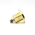 Brass Lock Lock Manufacture 48mm Head Gold Brass Cylinder Cabinet Safe Lock