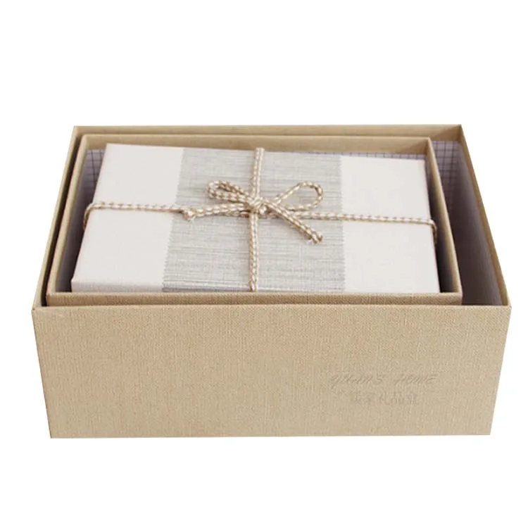 rectangular cardboard gift box set for men drawer
