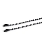 Bead Beads High Quality 2.4mm Gun Black Metal Bead Chain Various Customized Color Ball Chain For Necklace