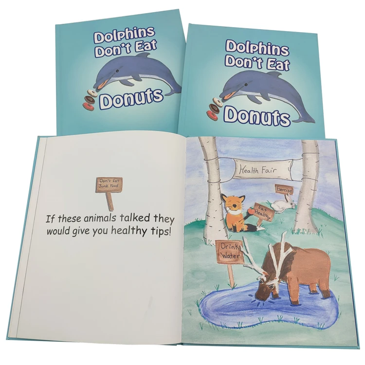 高品质定制设计全彩儿童英语故事书插图图片精装儿童读物