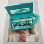 Label Packaging Mink Eyelashes And Packaging 100% Real Wholesale Mink Eyelash 25mm With Custom Label Packaging