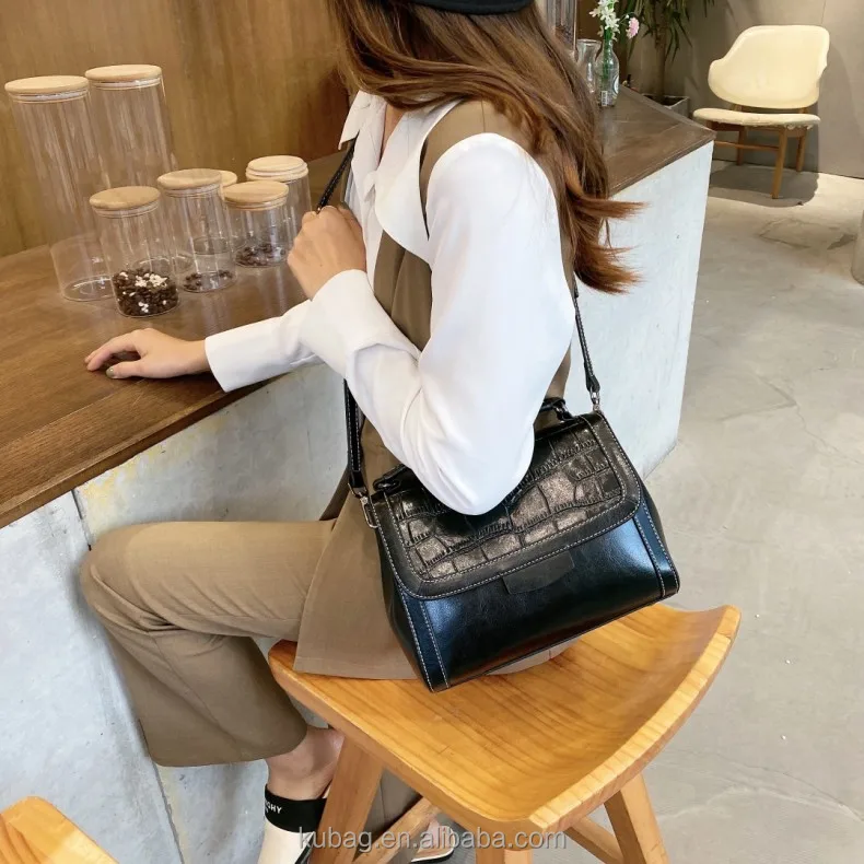custom embossed leather handbag