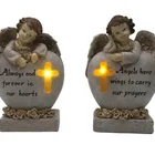 Gift Polyresin Hot Selling Religious Resin Crafts Gift Polyresin Angel Ornaments Figurines
