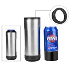 Portable Outdoor Blue Tooth Speaker Water Bottle Sublimation Tumbler Vacuum Music Cooler Cup