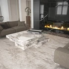Table 2021 New Design Nordic Style White Marble Coffee Table Luxury Modern Livingroom Furniture