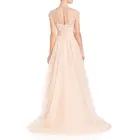 Latest Design Wedding Dress Cap Sleeve Latest Design Off Shoulder Bridal Gown Pink Color Wedding Dress