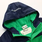 Jacket Baby Kids Rain Jacket Baby Fleece Jacket Kids Hooded Outdoor PU Waterproof Rain Jacket