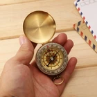 Brass Compass G50 Pure Copper Brass Pocket Watch Retro Flip Compass For Outdoor Camping Hiking Survival 61