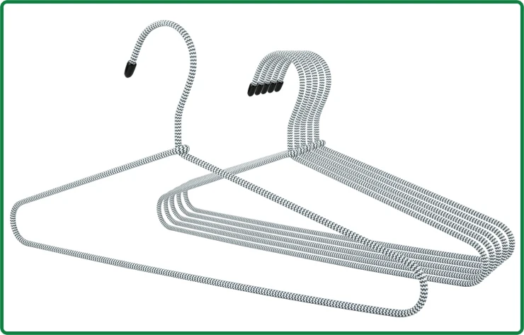 PENGFEI Display Non Slip Cloth Dynamic Rope Cover Metal Hanger