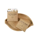 Cotton Customizable Logo Double-headed Design Eco Friendly Organic Cotton Swabs Wood Cotton Swabs