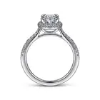 Ring Gold Engagement Zircon SKA Silver Ring Natural Stones 18K 14K White Gold Oval Halo Diamond Engagement Ring