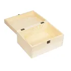 Wood The Front Buckle Of The Rectangular Hinged Cover Is Not Processedgift Box Wood
