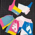 Sport Women Short Set 2021 NK Logo Biker Workout Yoga Gym Sport Pajama Shorts Women 2 Piece Short Set