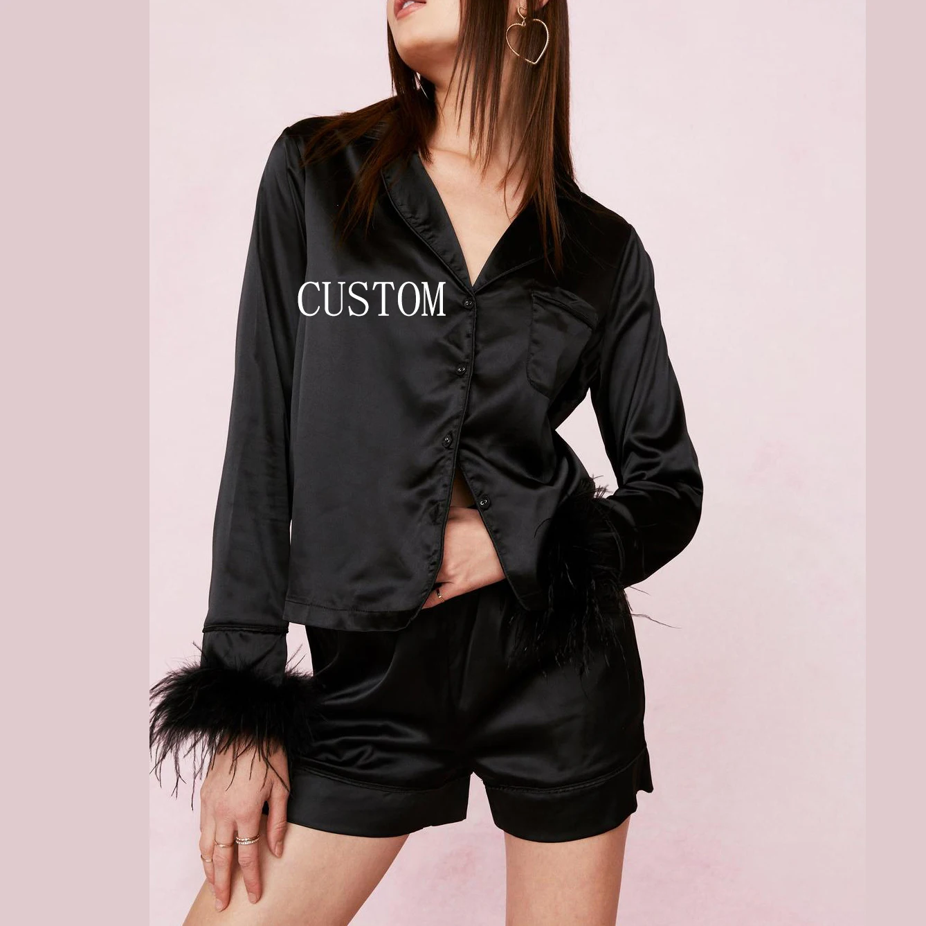 2022 Wholesale Pjs Short Sleeved Satin 