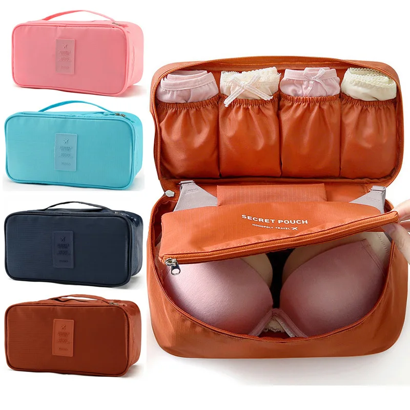 Hot Sell Underwear Bra Travel Bags Women Pocking Cube Travel Bags Luggage Organizer For Lingerie Tote Wash Bags Pouch