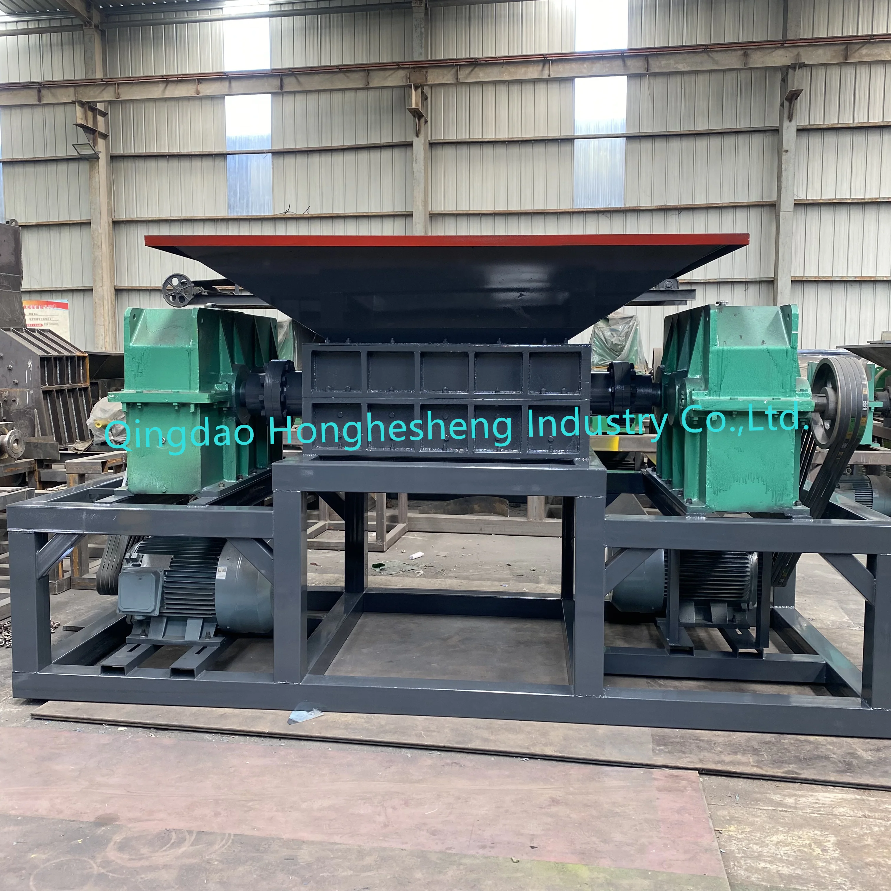 Heavy Duty Industrial Waste Tire Shredder Scrap Car HDD hard disk Tire Shredder Machine Tyre High Quality dw300 garbage